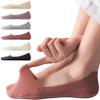 Lomitract No Show Low Cut Footies See Liner Invisible Hidden Socks Loafer Flats Boat Slip On Dress Shoe Women Non Slip, Thin Nylon Short Rise, Black White Nude Light Grey Purple Dark Red, Size 9-12 view 1