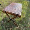 Portable Picnic Table, Camping Table, Foldable with Carry Bag, Easy and Convenience to Use Two Sizes Two Colors (Caramel, Small) view 1