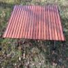 Portable Picnic Table, Camping Table, Foldable with Carry Bag, Easy and Convenience to Use Two Sizes Two Colors (Caramel, Small) view 2