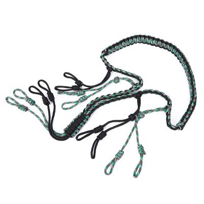 lonuo Outdoor Hunting Duck Lanyard Hunting Collar Outdoor Hunting Accessories Whistle Strap (Black + Camouflage Green)