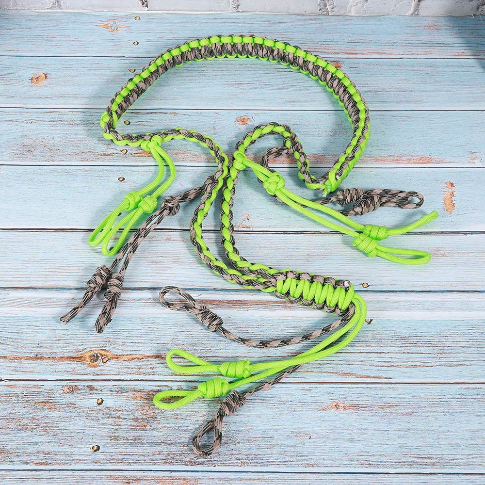 lonuo Outdoor Hunting Duck Lanyard Hunting Collar Outdoor Hunting Accessories Whistle Strap (Fluorescent Green)
