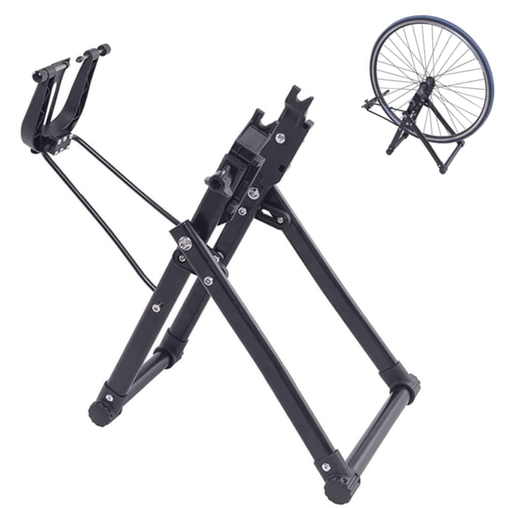 Wokyo Bike Wheel Truing Stand, Foldable Bicycle Wheel Truing Repair Stand Rear Wheel Balancing and Rim Truing Repair Stand for 16"-29", 700c Wheels