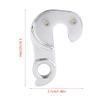 4 Size bikes Derailleur Hanger Adapter , Aluminium Alloy Rear Gear Mech Derailleur Rear Gear Hanger Tail Hook Drop Out Adapter (6*4*1cm) , Derailleur Hanger Mongoose bikes Parts bikes Derailleur Bicyc view 4