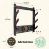 Ekkhysis Legendary Creatures Sword Wall Mount Hook Katana Holder Display Hanger for Tanto Samurai Sword Rapier Lightsaber Cosplay Blade Tanjirou Demon Slayer Weapon Stand (Kylin R3-Tier) view 2