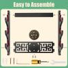 Ekkhysis Legendary Creatures Sword Wall Mount Hook Katana Holder Display Hanger for Tanto Samurai Sword Rapier Lightsaber Cosplay Blade Tanjirou Demon Slayer Weapon Stand (Kylin R3-Tier) view 4