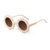 HCHES Kids Sunglasses Girl Round Flower Frame Retro Cute Sun Glasses Children Shades UV400,C7,One size view 1