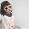 HCHES Kids Sunglasses Girl Round Flower Frame Retro Cute Sun Glasses Children Shades UV400,C7,One size view 4