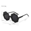 HCHES Kids Sunglasses Girl Round Flower Frame Retro Cute Sun Glasses Children Shades UV400,C2,One size view 2