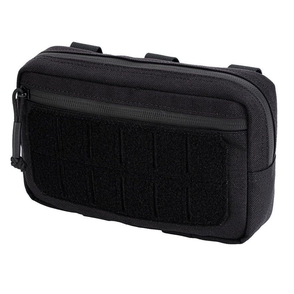 Dotacty Mini Modular Admin Pouch Tactical MOLLE Utility Tool Pouch for Chest Rig Duty Vest Battle Belt Backpack Accessory Small Dangler Bag EDC Gear Carrier IFAK Medical Kit Organizer BK