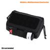 Dotacty Mini Modular Admin Pouch Tactical MOLLE Utility Tool Pouch for Chest Rig Duty Vest Battle Belt Backpack Accessory Small Dangler Bag EDC Gear Carrier IFAK Medical Kit Organizer BK view 2
