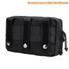 Dotacty Mini Modular Admin Pouch Tactical MOLLE Utility Tool Pouch for Chest Rig Duty Vest Battle Belt Backpack Accessory Small Dangler Bag EDC Gear Carrier IFAK Medical Kit Organizer BK view 3
