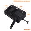 Dotacty Mini Modular Admin Pouch Tactical MOLLE Utility Tool Pouch for Chest Rig Duty Vest Battle Belt Backpack Accessory Small Dangler Bag EDC Gear Carrier IFAK Medical Kit Organizer BK view 4