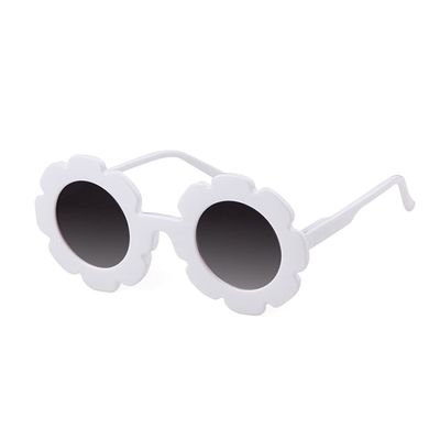HCHES Kids Sunglasses Girl Round Flower Frame Retro Cute Sun Glasses Children Shades UV400,C9,One size