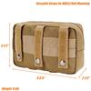 Dotacty Mini Modular Admin Pouch Tactical MOLLE Utility Tool Pouch for Chest Rig Duty Vest Battle Belt Backpack Accessory Small Dangler Bag EDC Gear Carrier IFAK Medical Kit Organizer CB view 3
