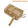 Dotacty Mini Modular Admin Pouch Tactical MOLLE Utility Tool Pouch for Chest Rig Duty Vest Battle Belt Backpack Accessory Small Dangler Bag EDC Gear Carrier IFAK Medical Kit Organizer CB view 4