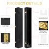 Baseball Bat Display Case Wall Mounted Vertical or Horizontal Wooden Frame w/98% UV Protection-Lock with Acrylic Single bat Transparent Door Holder Rack Cabinet Shadow Box-Single bat Black view 3