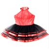 JEATHA Kids Girls Shiny Sequins Dance Dress Figure Skating Sleeveless Halter Tutu Leotard Dress Dancewear Red 8 Years view 4