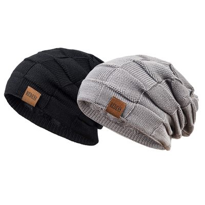 REDESS Beanie Hat for Men and Women Winter Warm Hats Knit Slouchy Thick Skull Cap
