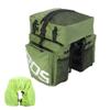 CheungYee Bike Bag Bicycle Panniers Rear Rack Bag, 70L Large Capacity Water Resistant Bicycle Trunk Bag, Bike Saddle Bag for Grocery Shopping (with Rainproof Cover,Green) view 1