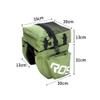 CheungYee Bike Bag Bicycle Panniers Rear Rack Bag, 70L Large Capacity Water Resistant Bicycle Trunk Bag, Bike Saddle Bag for Grocery Shopping (with Rainproof Cover,Green) view 2