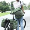 CheungYee Bike Bag Bicycle Panniers Rear Rack Bag, 70L Large Capacity Water Resistant Bicycle Trunk Bag, Bike Saddle Bag for Grocery Shopping (with Rainproof Cover,Green) view 3
