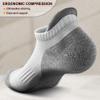 BULLIANT Mens Socks 6 Pairs-Athletic Ankle Socks Cushioned No Show For Men Running-Arch Compression Support(6Pairs,Shoes Size:Men 13-15) view 3