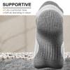 BULLIANT Mens Socks 6 Pairs-Athletic Ankle Socks Cushioned No Show For Men Running-Arch Compression Support(6Pairs,Shoes Size:Men 13-15) view 4