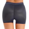 LiiYii Women's Mesh Sheer Underpants Stretch Boxer Shorts Underwear Shiny Glossy Yoga Panties Dark Grey One Size view 2