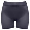 LiiYii Women's Mesh Sheer Underpants Stretch Boxer Shorts Underwear Shiny Glossy Yoga Panties Dark Grey One Size view 3