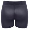 LiiYii Women's Mesh Sheer Underpants Stretch Boxer Shorts Underwear Shiny Glossy Yoga Panties Dark Grey One Size view 4