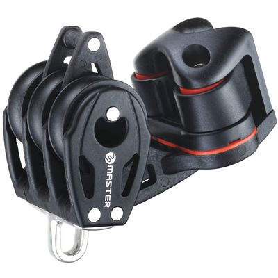 TERSMA 29mm Windrider Triple/Fixed Head/Becket/Angle Fairlead Cleat Ball Bearing Sailboat Block