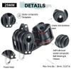 TERSMA 29mm Windrider Triple/Fixed Head/Becket/Angle Fairlead Cleat Ball Bearing Sailboat Block view 3