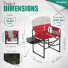 SUNNYFEEL Camping Directors Chair, Heavy Duty,Oversized Portable Folding Chair with Side Table, Pocket for Beach, Fishing,Trip,Picnic,Lawn,Concert Outdoor Foldable Camp Chairs view 3