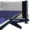 Ndashun Ping Pong Net with Clamp, Professional Table Tennis Net and Post Set, Adjustable Training Practice Mesh, Portable Grip Holder Clip Equipment, Accessories for Indoor Outdoor (Navy) view 1