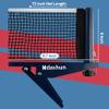 Ndashun Ping Pong Net with Clamp, Professional Table Tennis Net and Post Set, Adjustable Training Practice Mesh, Portable Grip Holder Clip Equipment, Accessories for Indoor Outdoor (Navy) view 2