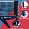 Ndashun Ping Pong Net with Clamp, Professional Table Tennis Net and Post Set, Adjustable Training Practice Mesh, Portable Grip Holder Clip Equipment, Accessories for Indoor Outdoor (Navy) view 4