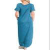 ANRABESS Womens Summer Maxi Dress Short Sleeve Casual Loose Long T Shirt Dresses Split Vacation Beach Sundress Travel Outfits Sky X-Large view 4