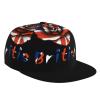 British Flags and Rose Flat Bill Brim Baseball Cap Cool Hip Hop Trucker Hat Men Women Adjustable Baseball Caps view 1