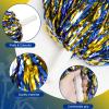 DILIBRA 24 Pcs Metallic Cheerleading Pom Poms, Cheerleaders Cheer Pom Poms with Baton Handle, Cheering Squad Hand Flower for Adults Kids Team Spirit Sports Game Dancing Party view 3