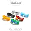 willochra Wrap Around Sunglasses Futuristic Sunglasses Oval Y2k Sunglasses Sports Trendy Sunglasses Cool Glasses for Women Men (yellow) view 4