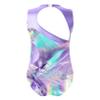 Hansber Sleeveless Gymnastics Leotard for Kids Girls Digital Printed Tank Bodysuit Ballet Dancewear Lavender 4 Years view 2