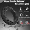 Felixstory 60/70-6.5 Scooter Tire Solid: 10x2.5 Tubeless Tires Replacement for Segway Ninebot MAX G2 G30 G30LP Gotrax G5 G6 Yume Electric Scooter,10 Inch 10x2.50-6.5 Front Rear Honeycomb Wheels 2 Pcs view 2