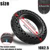 Felixstory 60/70-6.5 Scooter Tire Solid: 10x2.5 Tubeless Tires Replacement for Segway Ninebot MAX G2 G30 G30LP Gotrax G5 G6 Yume Electric Scooter,10 Inch 10x2.50-6.5 Front Rear Honeycomb Wheels 2 Pcs view 4