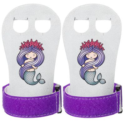 Threan Gymnastics Bar Grips Gymnastics Athletic Gloves for Girls Kids Youth Yoga Bars Lifting Gym Home, Mermaid Style
