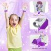 Threan Gymnastics Bar Grips Gymnastics Athletic Gloves for Girls Kids Youth Yoga Bars Lifting Gym Home, Mermaid Style view 3