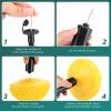 Hungdao 12 Pack Balance Pods Stability Balance Trainer Dots with Needle Pump Half Spiky Fitness Ball Domes for Men Women Stability Training, Physical Therapy, Core Strength Gymnastics Home Exercise view 3