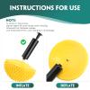 Hungdao 12 Pack Balance Pods Stability Balance Trainer Dots with Needle Pump Half Spiky Fitness Ball Domes for Men Women Stability Training, Physical Therapy, Core Strength Gymnastics Home Exercise view 4