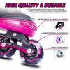 PAPAISON Adjustable Inline Skates for Kids and Adults with Full Light Up Wheels, Outdoor Roller Skates for Girls and Boys, Men and Women view 3