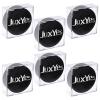 JUXYES Pack of 6 Plastic Clear Hockey Puck Display Case, Stackable Hockey Puck Holder Display Case Square Cube Transparent Hockey Puck Free Standing Display Cases view 1
