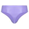 Hedmy Men's Sexy 8D Oil Shiny Glossy Briefs Underwear High Cut Thong Swim Trunks Sports Panties High Cut Light Purple Large view 2